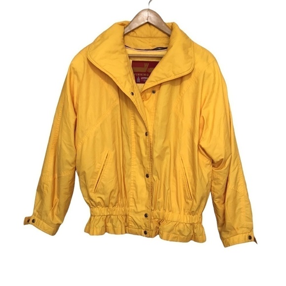 Vintage London Fog Winning Edge Yellow Jacket Windbreaker thinsulate 13/14 - Picture 1 of 13